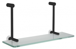 Sapho Závěsná police do sprchy 400x180x125mm, černá mat