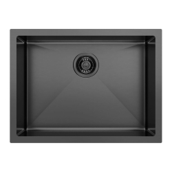 Sapho ZENITH nerezový dřez 60x45cm, antracit