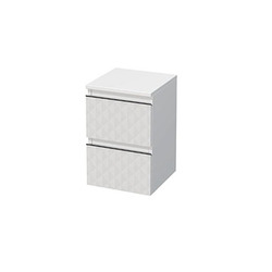 SAT Cube Way Koupelnová skříňka nízká 32,5x51x33 cm 3D dekor bílá mat CUBE3DN322ZBP