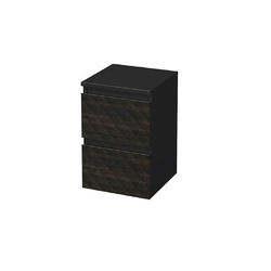 SAT Cube Way Koupelnová skříňka nízká 32,5x51x33 cm 3D dekor hnědá mat CUBE3DN322ZHP