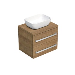 SAT Cube Way Koupelnová skříňka s krycí deskou 60x47,5x46 cm dub Hickory CUBE461603DH45