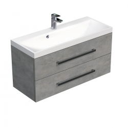 SAT Cube Way Koupelnová skříňka s umyvadlem 100x53x40cm beton