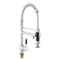 SAT Dřezová baterie se sprchou 2 proudy a otočným ramínkem chrom SIKOBSD284