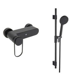 SAT Fusion Sprchová baterie se sprchovým setem 150 mm černá matná SATBSFU268KPCCSET