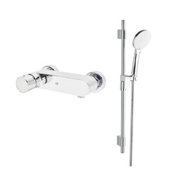 SAT Fusion Sprchová baterie se sprchovým setem 150 mm chrom SATBSFU268BSSET
