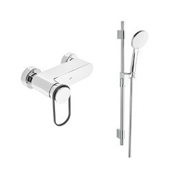 SAT Fusion Sprchová baterie se sprchovým setem 150 mm chrom SATBSFU268KPCSET