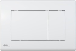 SAT Ovládací wc tlačítko plast bílá lesk SATAT20