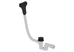 SAT Sifon vanový automat click/clack 60 cm DN40/50 černá matná plast SATAVAS60CC8