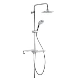 SAT Sprchový sloup bez baterie bílá/chrom SATPIPE