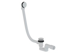 SAT Vanový sifon automat click clack 60cm DN40/DN50 bílá lesk plast SATAVA60CCB