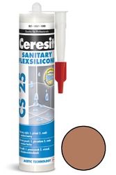 Silikon sanitární Ceresit CS 25 siena 280 ml CS2547
