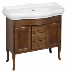 Skříňka pod umyvadlo 89 cm Sapho Retro, masiv buk