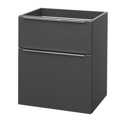 Skříňka pod umyvadlo na desku Mereo Mailo antracit 2 zásuvky 610x580x458mm