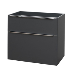 Skříňka pod umyvadlo na desku Mereo Mailo antracit 2 zásuvky 810x580x458mm