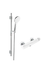 Sprchová baterie SAT Evolution se sprchovým setem 150 mm chrom SATBSEVO268SET