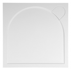 Sprchová vanička čtvercová 80x80cm Gelco LARCA litý mramor