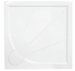 Sprchová vanička čtvercová SAT 100x100 cm, litý mramor