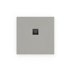 Sprchová vanička čtvercová SAT Alek 90x90 cm litý mramor šedá SATALEK90QS