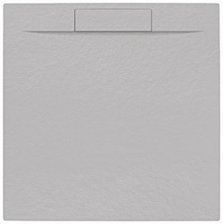 Sprchová vanička čtvercová SAT Fusion 90x90 cm litý mramor Gris Perla  SATFU9090GRP