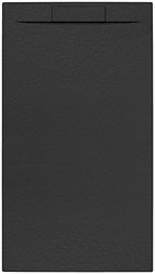 Náhled obrázku: Sprchová vanička obdélníková SAT Fusion 100x90 cm litý mramor Grafito SATFU10090G 