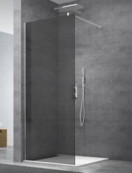 Náhled obrázku: Sprchová zástěna walk-in 117x200 cm SAT Walk-in, kouřové sklo 