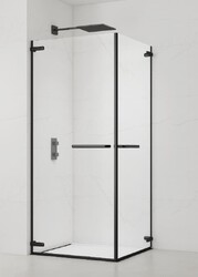 Sprchový kout čtverec 80x80 cm rohový vstup černý SAT TGD NEW SATTGDO8080C