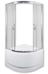 Sprchový kout s hlubokou vaničkou 90x90 cm Arttec Calypso 90 Clear