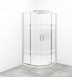 Sprchový kout s vaničkou 90x90 cm SAT TEX SATBKTEXS90CRS