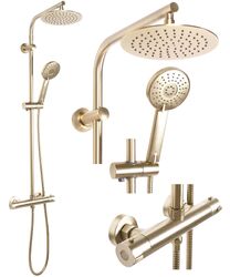 Sprchový set s termostatem REA Bliss kartáčované zlato