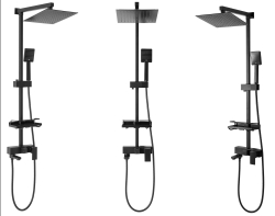 Náhled obrázku:  Vanový set 150mm černá matná REA Jack