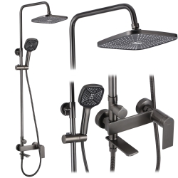 Sprchový sloup s vanovým výtokem REA Storm Titanium REA-P9534