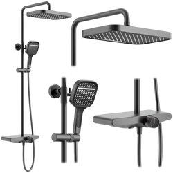 Náhled obrázku: Sprchový systém REA Bari titan Sprchový systém REA Bari titan