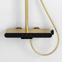 Náhled obrázku:  Sprchový systém REA Farel Brush Gold