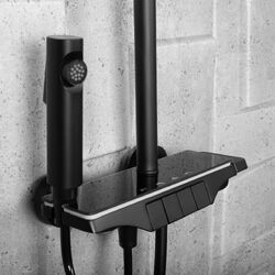 Náhled obrázku:  Sprchový systém REA Savio Led černá