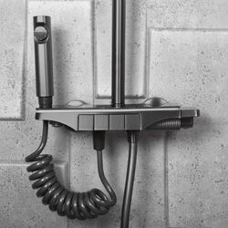 Náhled obrázku:  Sprchový systém REA Savio Led titan