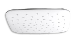 Stropní sprcha Novaservis, 250x250 mm, bílá-chrom