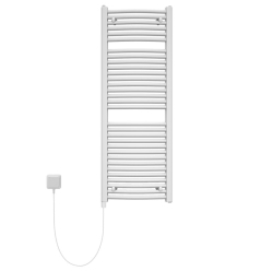 Náhled obrázku: Topný žebřík do koupelny elektrický Korado Koralux Rondo Max-E 700x450mm 300W bílá 