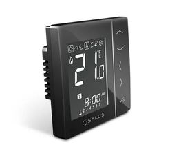 Týdenní programovatelný termostat 230V Salus Giacomini VS30B černý