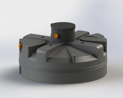 UH Plast Nízkoprofilový septik a nádrž 3000 l V-3000U