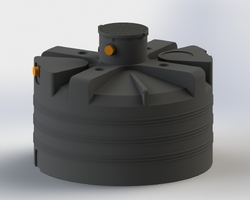 Náhled obrázku: UH Plast Nízkoprofilový septik a nádrž 5000 l V-5000U 