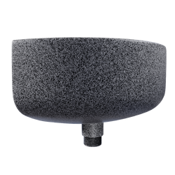 Náhled obrázku:  UH Plast Plastové umyvadlo polokulaté 38x23x21 cm závěsné - mramor