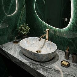 Náhled obrázku:  Umyvadlo na desku REA Amelia Ruststone 48