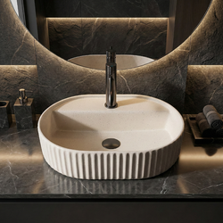 Náhled obrázku:  Umyvadlo na desku REA Marcela 50 Vanilla