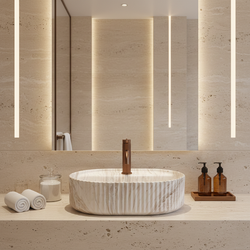 Náhled obrázku:  Umyvadlo na desku REA Marcela 50 Vanilla