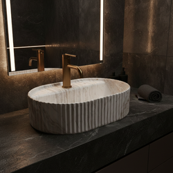 Náhled obrázku:  Umyvadlo na desku REA Marcela 50 Vanilla