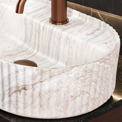 Náhled obrázku:  Umyvadlo na desku REA Marcela 50 Vanilla