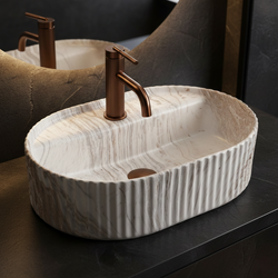 Náhled obrázku:  Umyvadlo na desku REA Marcela 50 Vanilla