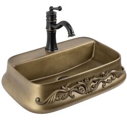 Náhled obrázku: Umyvadlo na desku 54x38 cm REA Castel Umyvadlo na desku REA Castel