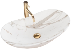 Umyvadlo na desku REA ROYAL 60,5x36cm matná láva - REA-U8598