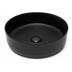 Umyvadlo na desku SAT Infinitio 39x39 cm černá mat